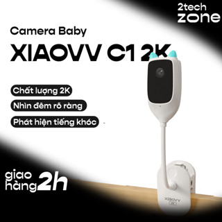 Camera Baby Xiaovv C1 - Camera trông trẻ AI phát hiện tiếng khóc, nhìn đêm rõ ràng, tường ảo thông minh