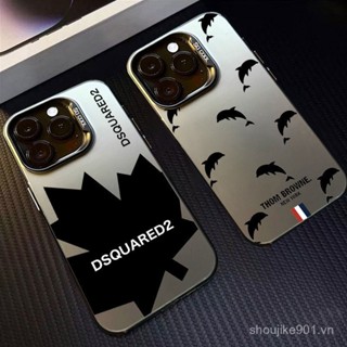 Cá heo nhỏ màu đen appliercable 15promaxmobile vỏ điện thoại cho iphone14applieriphone13soft shell12/7female 8pxr/xsmax iepn