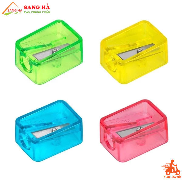 (Combo 5/10 Cái) Chuốt Gọt Bút Chì Mini Deli H034 – Lưỡi Thép Sắc Bén, Nhựa Cao Cấp, Nhiều Màu '