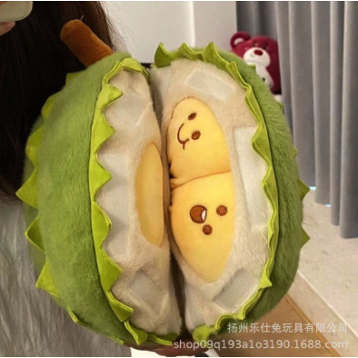 Hàng tồn kho】Tiktok Durian Plush Đồ chơi búp bê nhồi bông hình quả sầu riêng mới của Đồ chơi nhồi bô