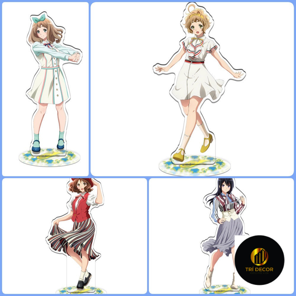 Móc khóa Hibike Euphonium Tanaka Asuka Kumiko Reina Phụ kiện trang trí túi xách Balo