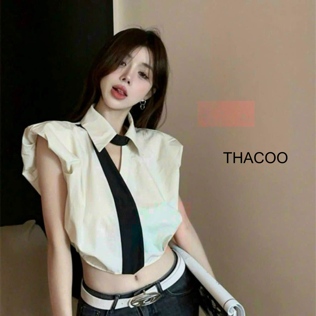 Áo Kiểu Cổ Sơmi Tay Ngắn Freesize Năng Động THACOO  - P125