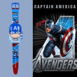 Sanrio Đồ Chơi Trẻ Em Quà Tặng Sinh Nhật Bé Trai Captain America Đồng Hồ Có Nhạc Đèn LED Dễ Thương Người Nhện Đồng Hồ Siêu Anh Hùng Sanrio Đồ Chơi Trẻ Em Quà Tặng Sinh Nhật