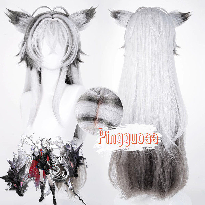 Arknights Lappland The Decadenza Cosplay Tóc giả tổng hợp dài 80cm chịu nhiệt