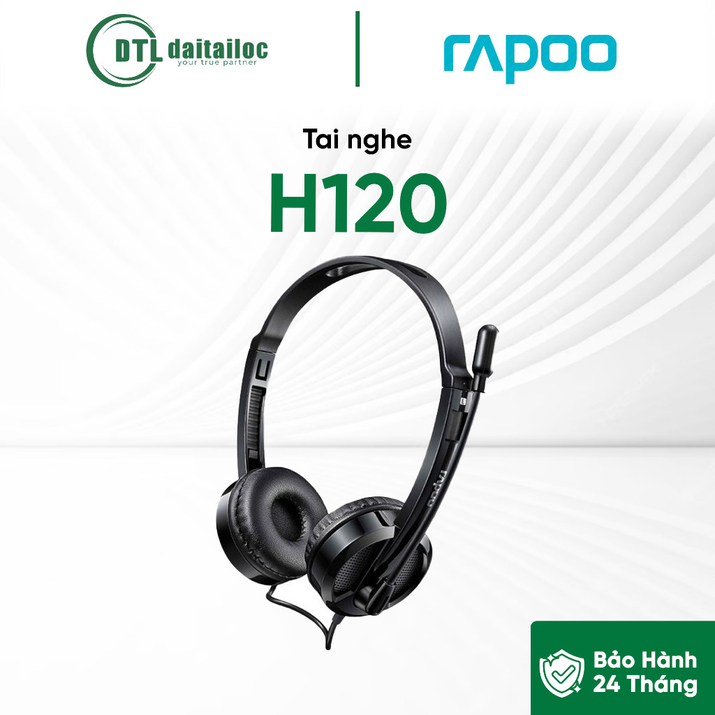 Tai nghe Rapoo H120 | Chính Hãng | Bảo hành 24 Tháng