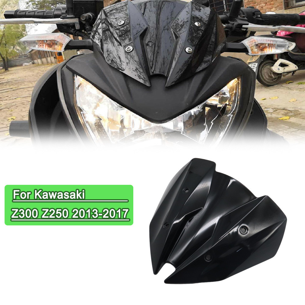 Kính chắn gió bong bóng đôi cho Kawasaki Z250 / Z300 Z 250 300 (2013 - 2018) | Kính chắn gió lưu diễ