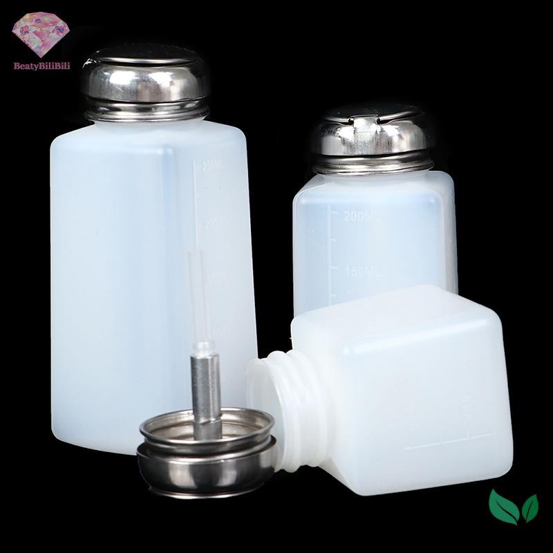 Heabety Máy Bơm Rỗng Dispenser Sơn Móng Tay Tẩy Chai Móng Tay Nghệ Thuật Sạch Acetone Chai Mới