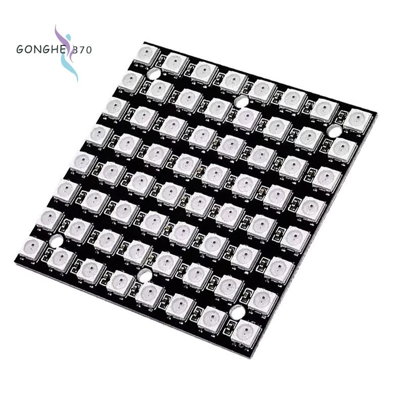 WS2812 LED 5050 RGB 8x8 LED Matrix WS2812B 8x8 64-Bit Full Color 5050 RGB Đèn LED Bảng Điều Khiển