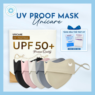 Khẩu trang chống tia UV- Proof Mask UNICARE chất vải lụa mềm mịn thoáng mát chống nắng hiệu quả