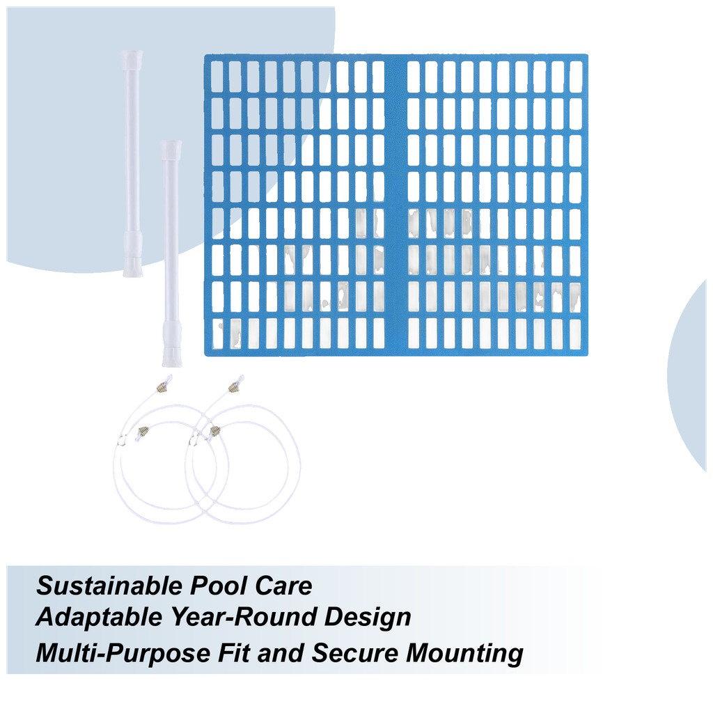 Skimmer Guard cho Inground Pool Pool Skimmer Screen Net Cleaner Kit 16,5x13in Floats Debris Filter c