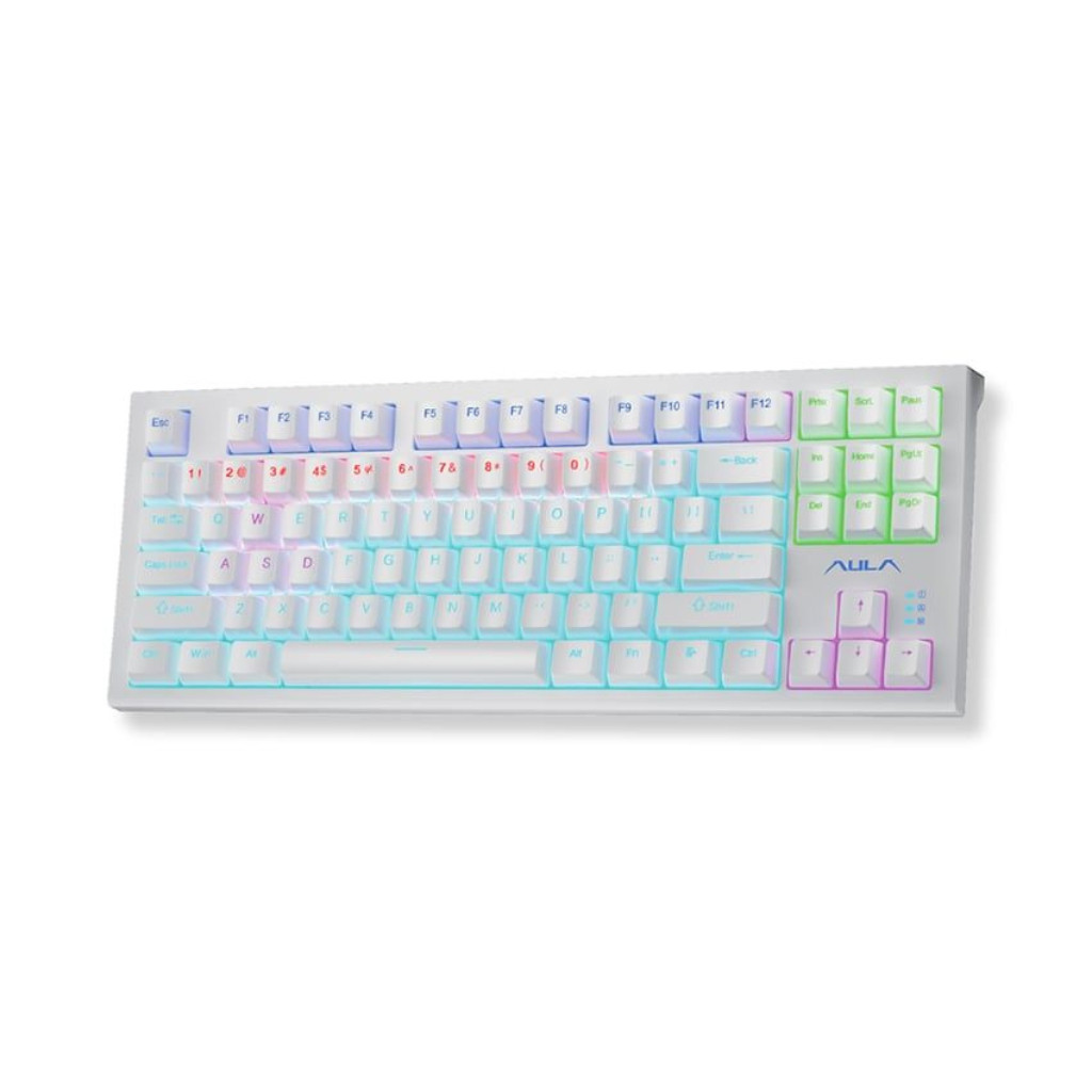 [Full Vat CITY] Bàn phím cơ Gaming có dây AULA F3032 ( LED Rainbow / Mạch xuôi /USB type C ) - Hàng 