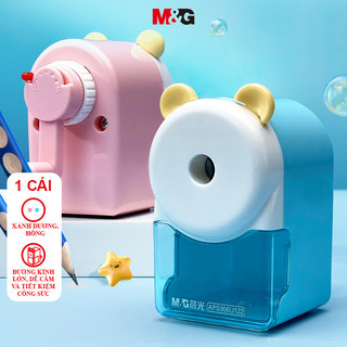 Máy Gọt Bút Chì Quay Tay Lỗ To M&G, 5 Cấp Độ, Gọt Nhanh Mượt, Dùng Cho Bút 7-11mm, Hộp Chứa Lớn