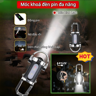Móc khóa đèn pin sạc khẩn cấp đa năng /móc khoá đèn pin mini /Móc khoá đa năng có đèn pin /Móc khoá đèn pin đa năng