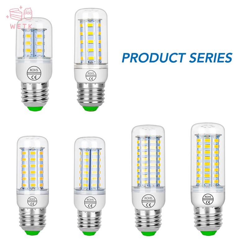 [WETK] Bóng Đèn LED Bắp Ngô Ánh Sáng Trắng Ấm E27 E14 7W 9W 12W 15W 20W 25W 5730 SMD