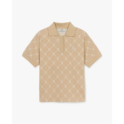 MLB - Áo polo nữ Dia Monogram Jacquard_3FPQM0253-43BGL