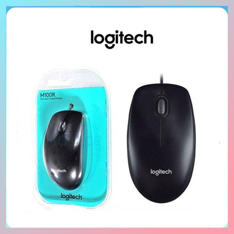 Chuột quang có dây USB Logitech M100R Đen