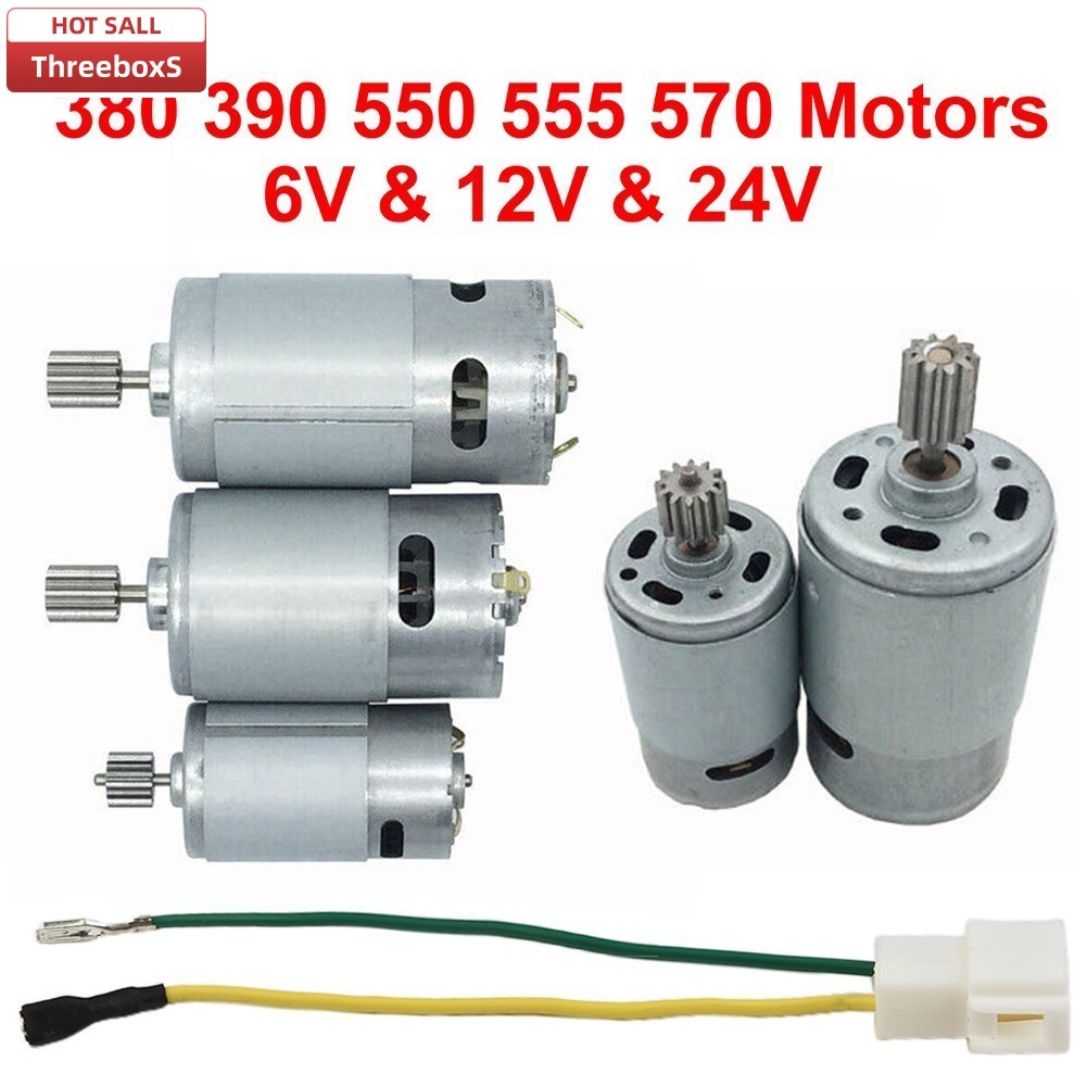 Động Cơ Ô Tô Điện 1 Bộ 6V / 12V 24V DL555 Gearmotors RS550 RS390 RS380