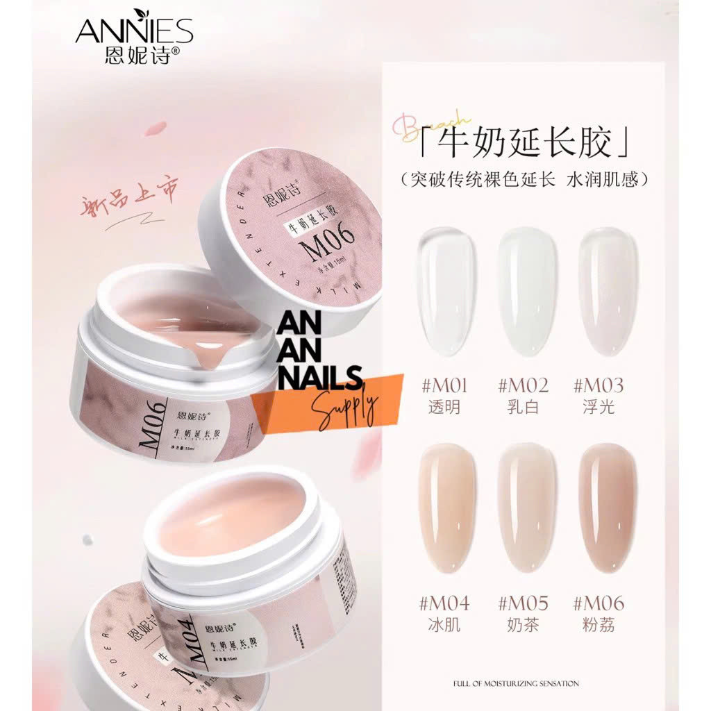 Gel đắp móng Annies chất gel đặc, Gel đắp dạng hũ làm Dual fom Annies mã mới  Ha Na Shop Nail & Spa