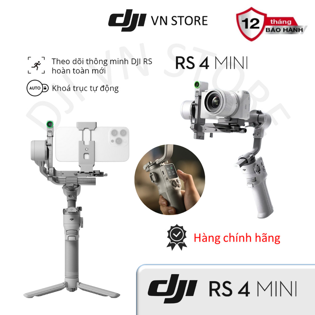 Gimbal chống rung máy ảnh DJI RS 4 Mini nhỏ gọn, nâng cấp toàn diện - By Global Vision - DJI VN