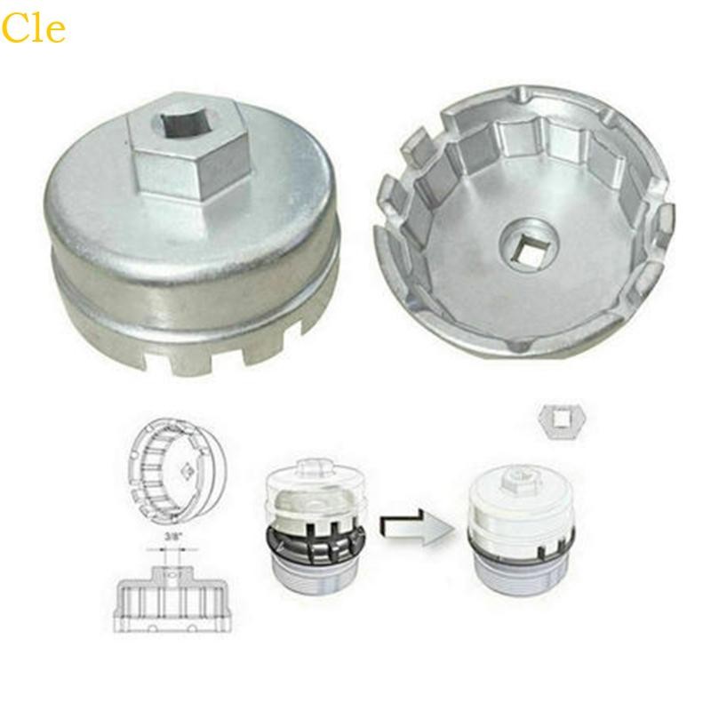 Aluminum Alloy Cup Type Oil Filter Cap Wrench Socket Removal Tool Set for RAV4