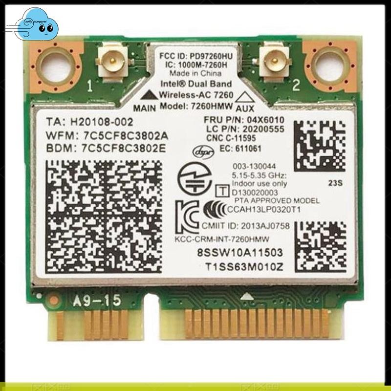 Notebook Tích Hợp Thẻ Không Dây Cho 7260HMW 7260AC 867M Dual Band 5G Thẻ Không Dây BT4.0 Cho 04X6090