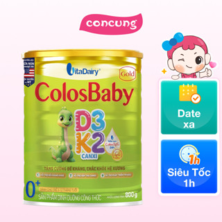 SPDD công thức Colosbaby Gold D3K2 0+ 800g - S