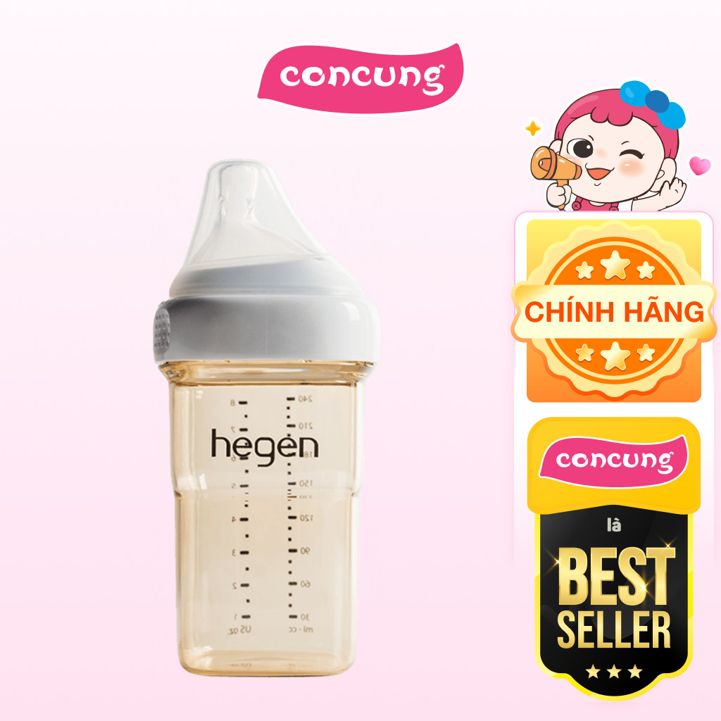 Bình sữa cao cấp PPSU Hegen 240m (3-6M)