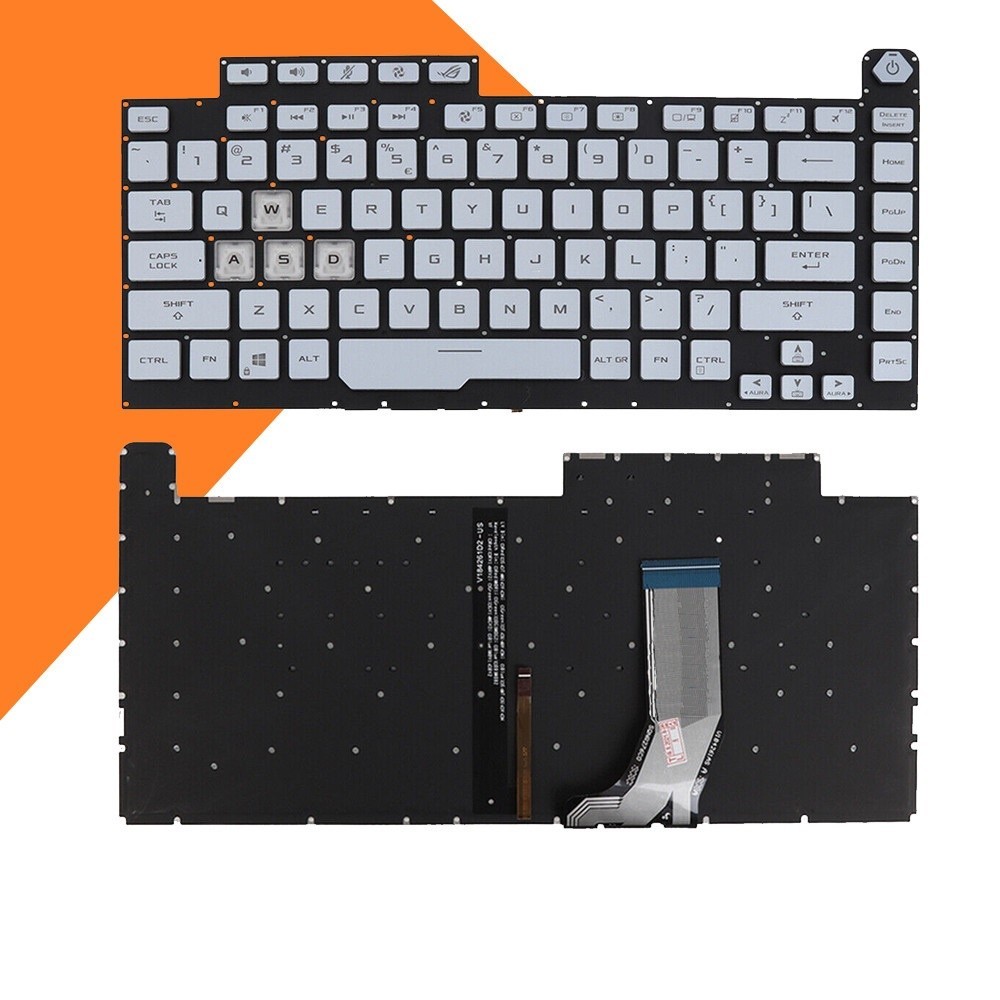 Bàn phím laptop ASUS ROG STRIX G531 G531G G531GU G531GD xám xanh có đèn