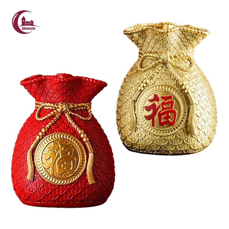 Bình hoa Chậu trồng chậu Túi đựng tiền Hình dạng Trang trí may mắn Bó hoa Giá đỡ hoa cho đám cưới