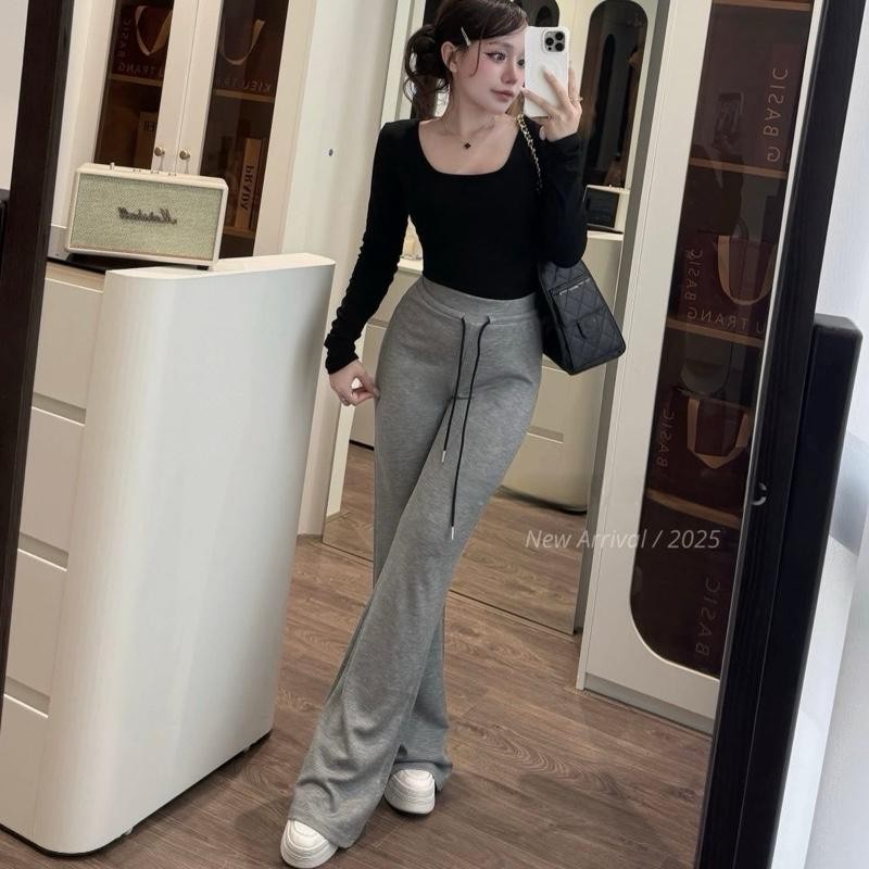 [ Q8 NEW ARRIVAL 2025 ] Quần Loe Basic Quốc Dân Bản Lưng Cao Hách Chân Dáng Hàn   95cm-105 cm | BigBuy360 - bigbuy360.vn