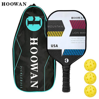 Hoowan MLM Pickleball Mái Chèo T700 3K Nguyên Sợi Carbon Mặt USAPA Polymer Lõi Tổ Ong 16MM Pickleball Vợt Leo Núi Sư Tử Max
