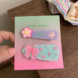 2 Cái / bộ Bé Gái Kẹp Tóc Hoa Nơ Kẹp Tóc