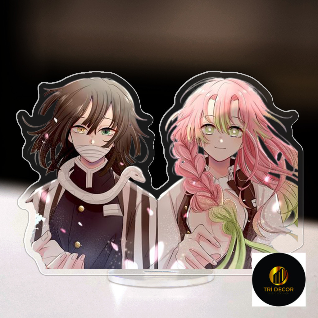 Mô Hình Standee, Móc Khoá OBANAI x MITSURI Kimetsu No Yaiba Manga Anime Qùa tặng bạn bè