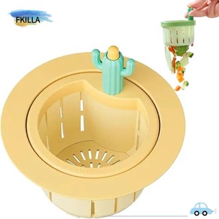 Bộ lọc thoát nước bồn rửa chén xương rồng FKILLA5, Hộp đựng rác thải thực phẩm Giỏ thoát nước bồn rửa chống rò rỉ, Chống tắc nghẽn Dễ dàng làm sạch Bộ lọc chất thải Bộ lọc phích cắm Giỏ lọc