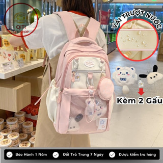 Balo nữ đi học thời trang hàn quốc,cặp sách đi học nữ dễ thương, Balo ulzzang nhiều ngăn chống nước