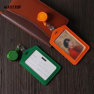 WAY2TOP đựng thẻ nhân viên trong suốt không có khóa kéo tiện dụng an toàn
