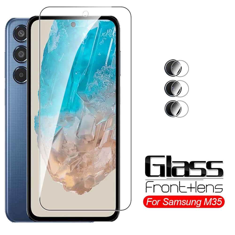 2in1 Dành Cho Samsung Galaxy M35 5G Kính Cường Lực Bảo Vệ Màn Hình Cho Samsung M35 Galaxym35 6.6 Inc