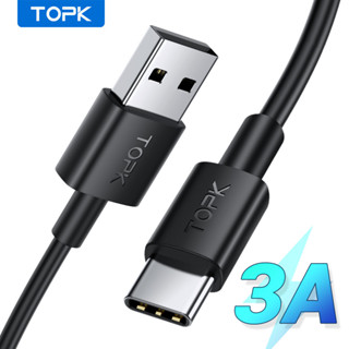 Topk Dây Cáp Sạc Nhanh 1m usb a Sang type c 3a Cho samsung s9 s21