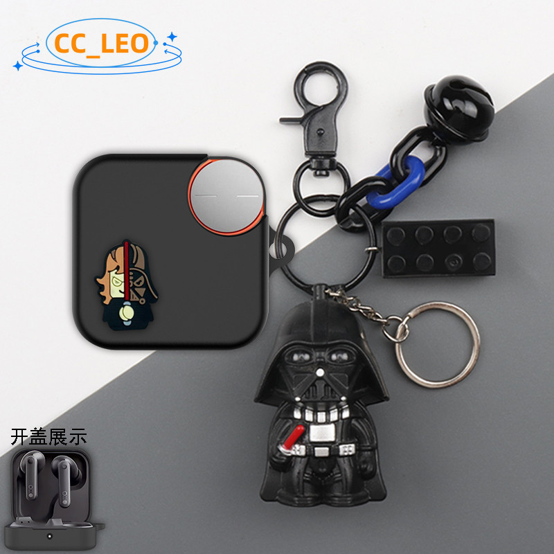 For CMF By Nothing Buds Pro2 Case Cartoon Burger Keychain Pendant Silicone Soft Case CMF By Nothing 