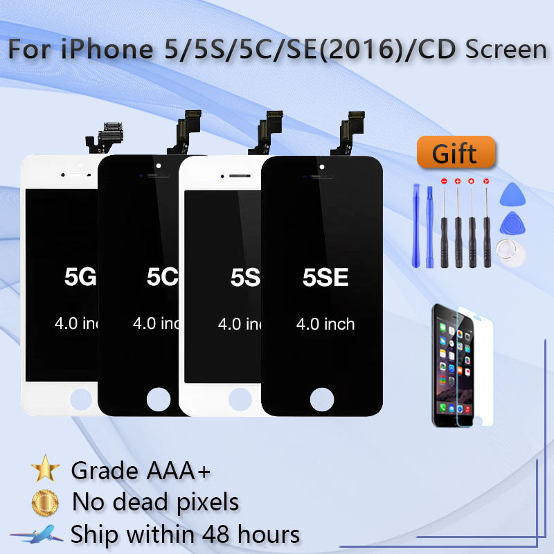 Màn Hình LCD Thử Nghiệm 100% Cho iPhone 5 5S 5C 5SE SE 2016 Màn Hình Hiển Thị Bộ Số Hóa Cảm Ứng Lắp 