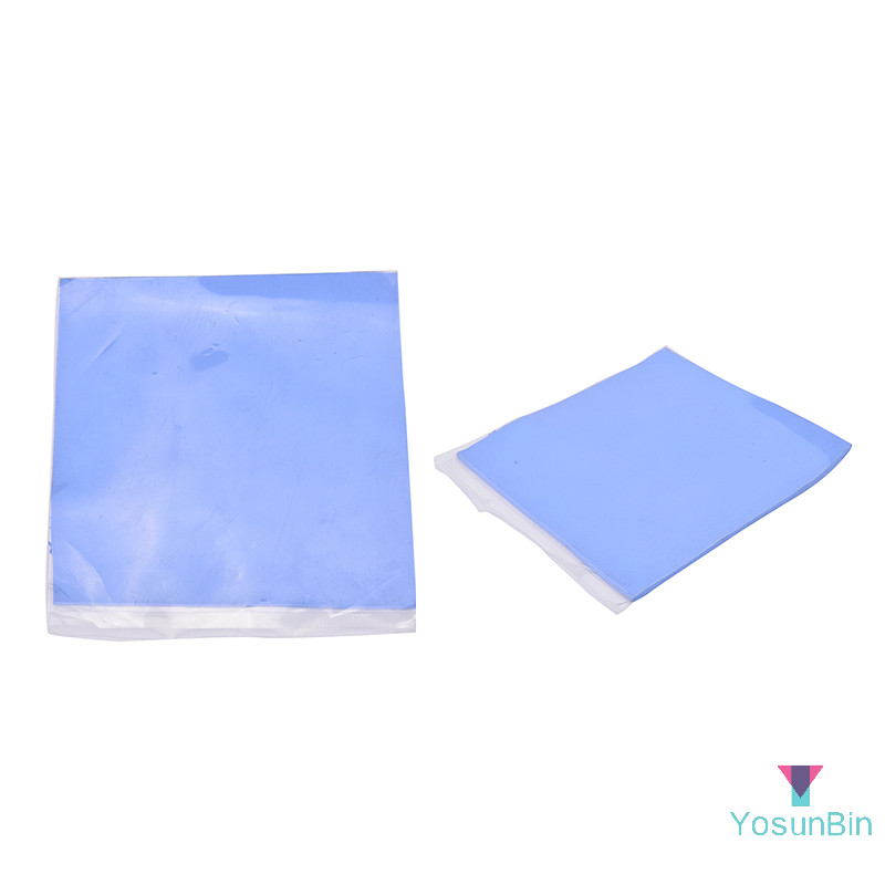 Yosunbin] Tấm tản nhiệt CPU GPU màu xanh làm mát Tấm silicon dẫn nhiệt 100mmx100mmx2mm MỚI