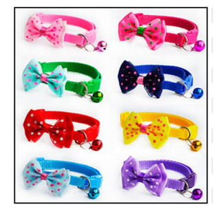 Vòng cổ có nơ và chuông cho chó mèo 1.0 cm - vòng cổ cho chó - vòng cổ cho mèo