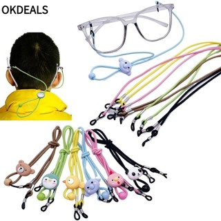 Okdeals Dây đeo kính cổ treo, Dây đeo kính chống thất lạc đàn hồi, Dây chuyền kính mắt Kawaii Kính mắt Dây giữ dây đeo cổ Dây đeo kính trẻ em Trẻ em