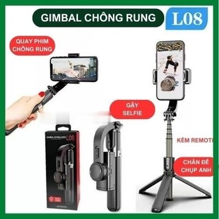 Gậy Chống Rung Gimbal Stabilizer L09/L08, Có 3 Chân Đỡ, Tặng Kèm Nút Bấm BLT Hàng Cao Cấp - BẢO HÀNH ĐỔI MỚI ZINKA