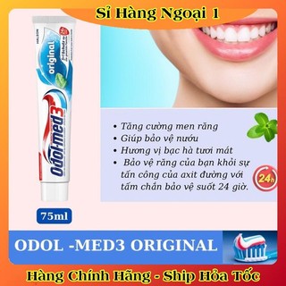Kem đánh răng Odol- Med 3 Extra White của Đức