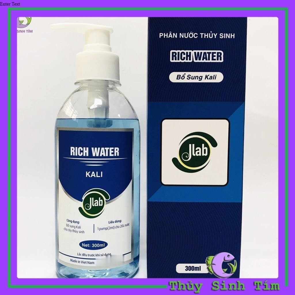 Phân nước thủy sinh Rich Water Jlab - Bổ sung Kali