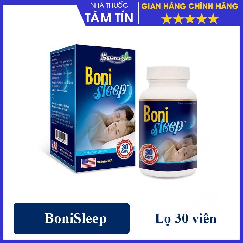 [CHÍNH HÃNG  ] BoniSleep (30 viên) - Hỗ trợ giảm căng thẳng thần kinh, giảm stress