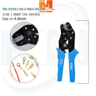 Kìm bấm Cos SN-2549 YTH (SN-01BM + SN-28B) (cos 4.8mm trở xuống)
