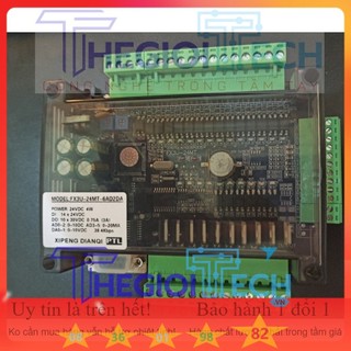 Bộ lập trình plc fx3u-24mt-6ad2da , fx3u-24mr board, 6ad/2da 0-10v 20ma , rs485 232 rtc ptl fk3u le3u