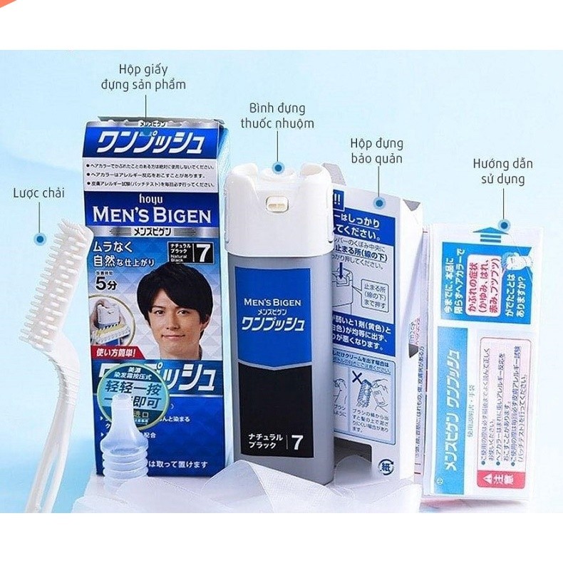 [HCM] THUỐC NHUỘM TÓC PHỦ BẠC BIGEN CHO NAM ( MÀU SỐ 5 - SỐ 6)- HÀNG NHẬT NỘI ĐỊA